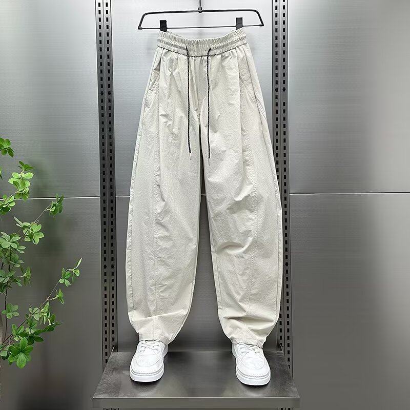 潮牌2026春夏新款日系机能户外运动裤男士潮牌宽松直筒休闲弯刀裤,男装,休闲裤,淘宝优惠券,粉丝福利购,淘宝优惠卷