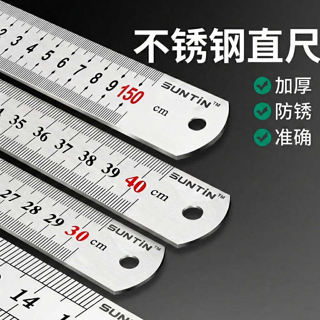不锈钢钢尺钢板尺钢直尺铁尺