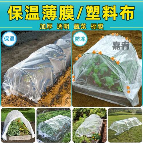 透明塑料膜装修防尘小拱棚膜防风防雨布家用花棚防寒保温大棚膜