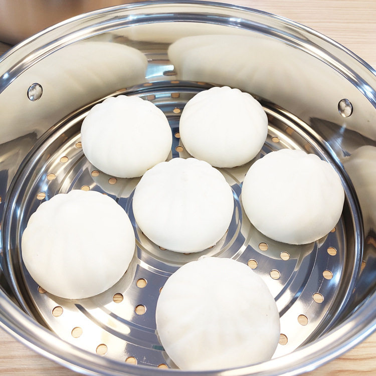 304不锈钢三层蒸锅 复底双耳汤锅   加厚锅具炊具蒸笼电磁炉锅