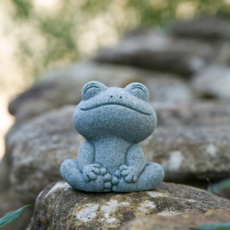 碌心 青砂石青蛙系小摆件 国潮鱼缸园艺造景 创意桌面茶宠装饰品,家居饰品,桌面摆件,淘宝优惠券,粉丝福利购,淘宝优惠卷