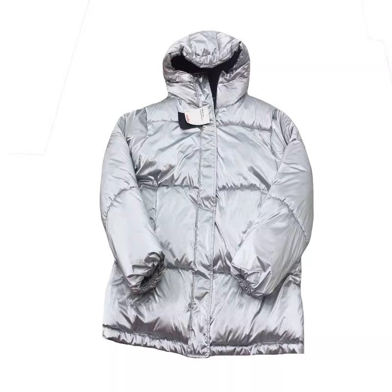 外贸原单中长款连帽保暖外套新款银色亮面情侣款加厚棉服,女装/女士精品,棉衣/棉服,淘宝优惠券,粉丝福利购,淘宝优惠卷