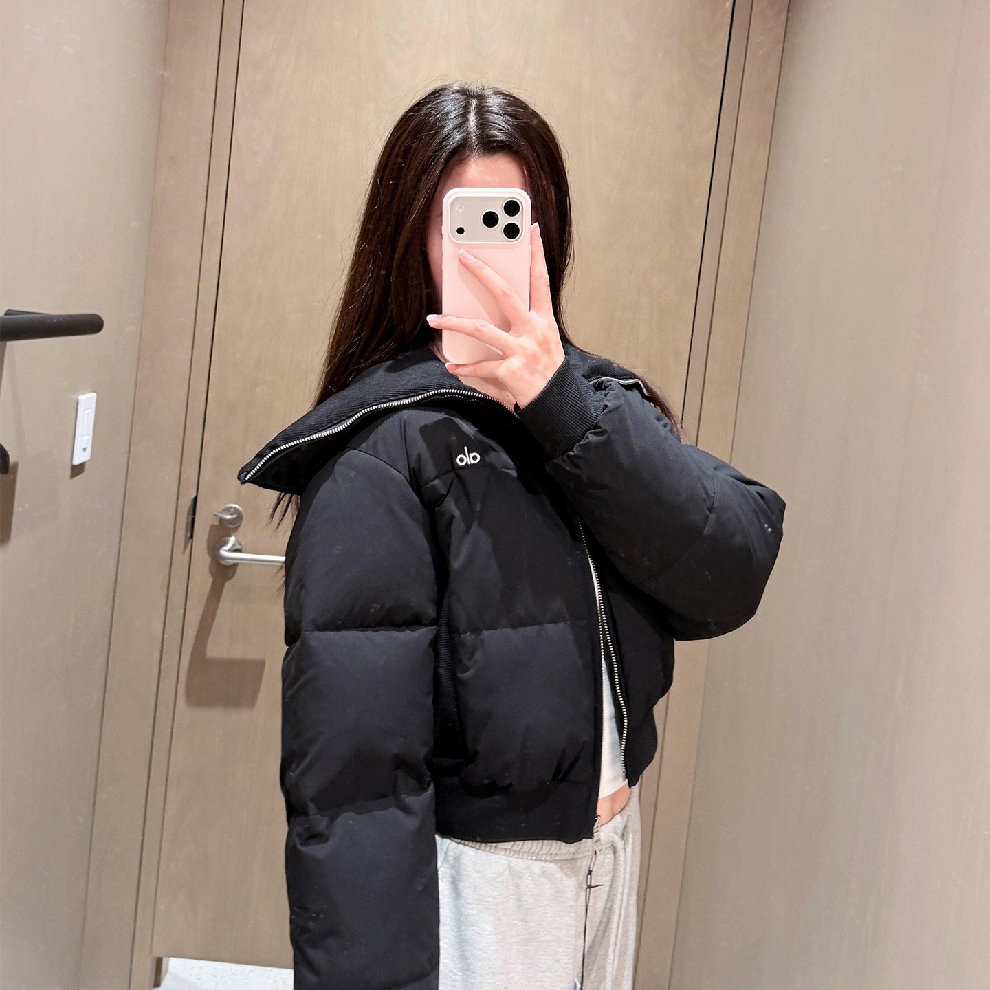ALOCaptivate大翻领短款棉服