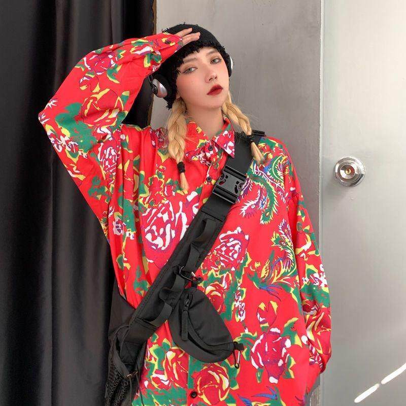 东北大花布睡衣花衣服女碎花蹦迪村姑上衣农村大妈民族风二人转