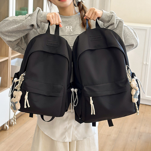 书包女初中生小清新日系大容量学院风中学生双肩包大学生简约背包