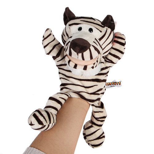 人物讲故事表演可张嘴手偶玩具