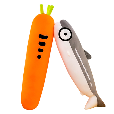 胡萝卜抱枕女生睡觉夹腿大公仔