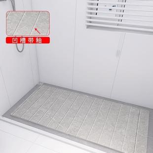 浴室大理石防滑石淋浴房地板石卫生间防滑砖拉槽板瓷砖洗澡垒德株