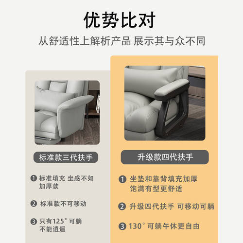 电脑椅卧室可躺学生椅职员人体工学电脑椅舒适久坐办公椅