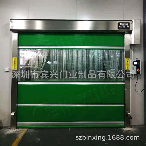 工厂车间软卷帘pvc工业自动升降感应高速电动卷闸门感应高速门