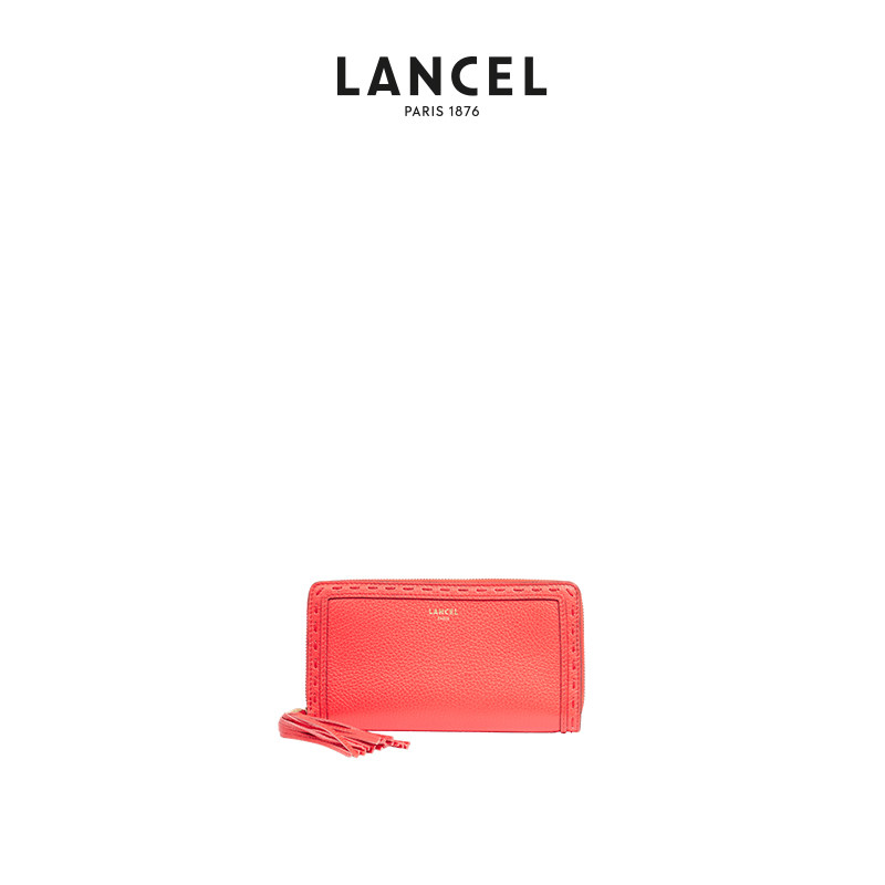 【新品】LANCEL/兰姿 PREMIER FLIRT系列长款钱包卡包 小皮具真皮