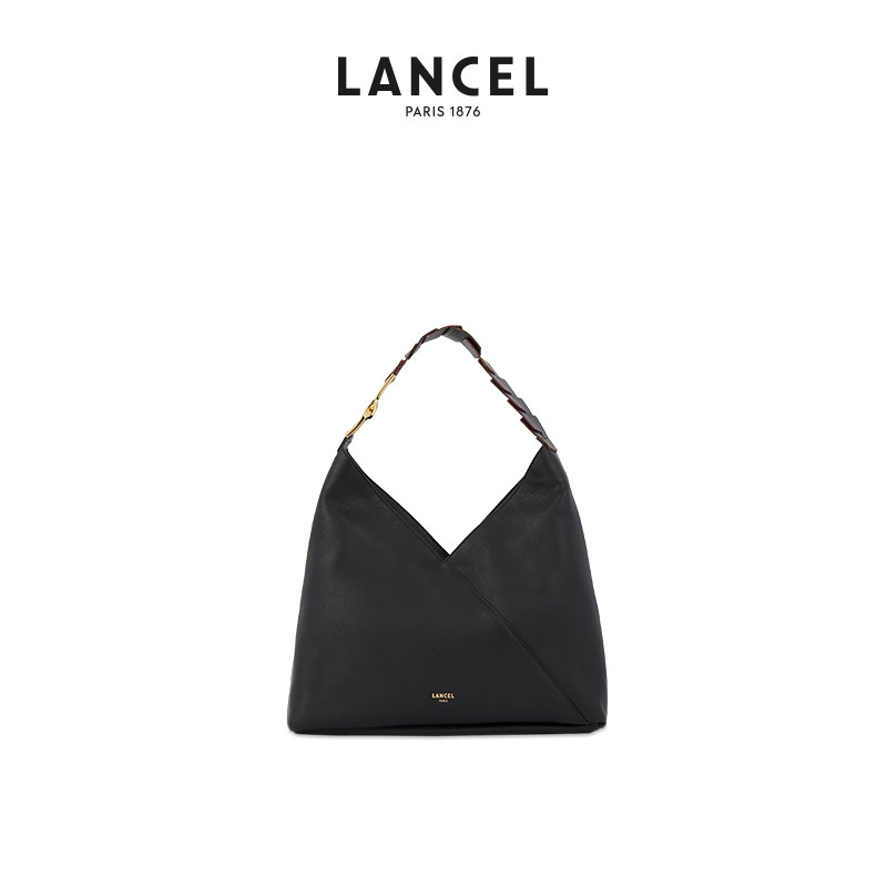 LANCEL/兰姿 PAGODE系列腋下包 大号单肩流浪包牛皮软皮女士包包