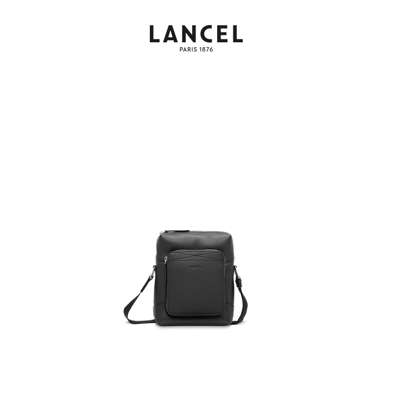 LANCEL/兰姿 GRAPHIC系列男士迷你记者包牛皮真皮包包斜挎
