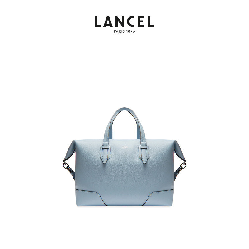 【新品】LANCEL/兰姿 CHARLIE系列中号单肩斜挎手提旅行袋真牛皮