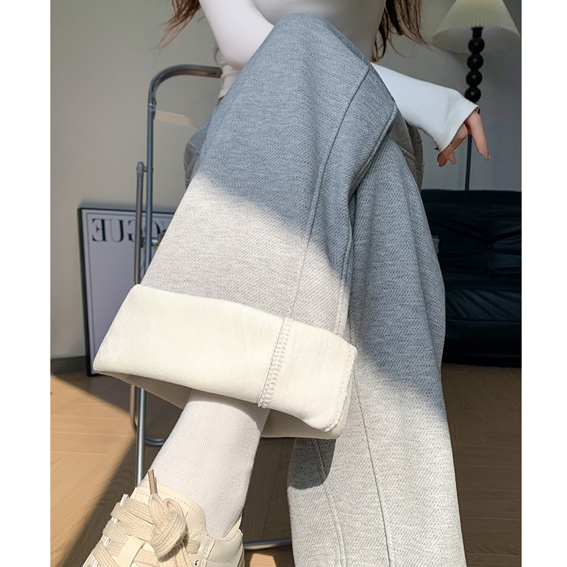 白色阔腿香蕉裤春秋新款