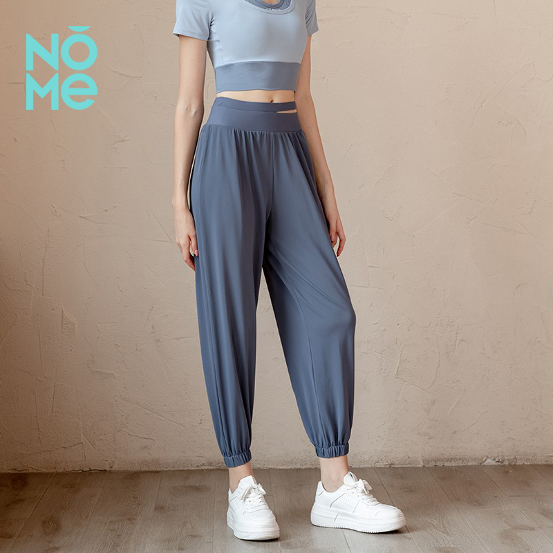 NOME（服饰）2025年新款宽松透气高腰束脚休闲显瘦瑜伽健身裤女潮