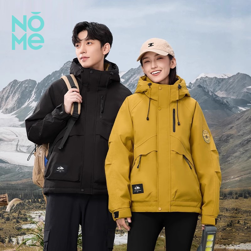NOME（服饰）2025春秋情侣新款户外休闲百搭舒适运动连帽冲锋衣