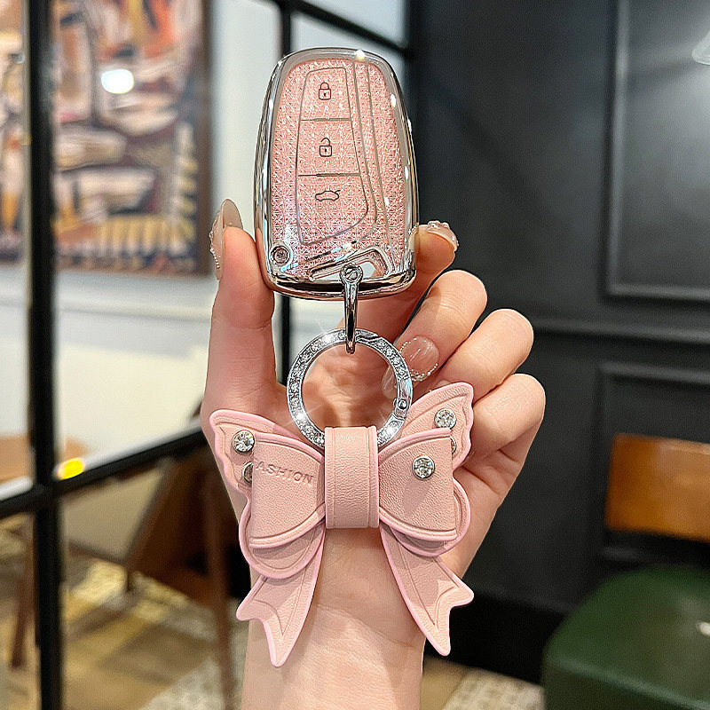 适用北京现代钥匙套2013-17年款新胜达车钥匙包格越科仕ix45壳扣图片