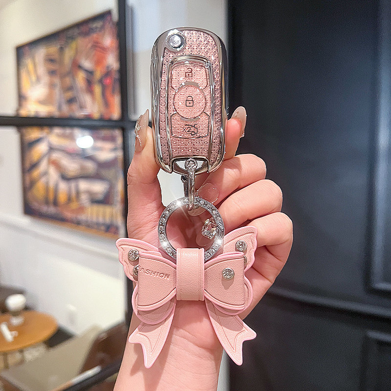 适用别克威朗钥匙套24款GS威朗Pro专用凯越高档车扣全包保护壳女