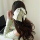 2026春新款 格子缎面后脑勺发夹头饰高级感马尾夹蝴蝶结抓夹发饰女