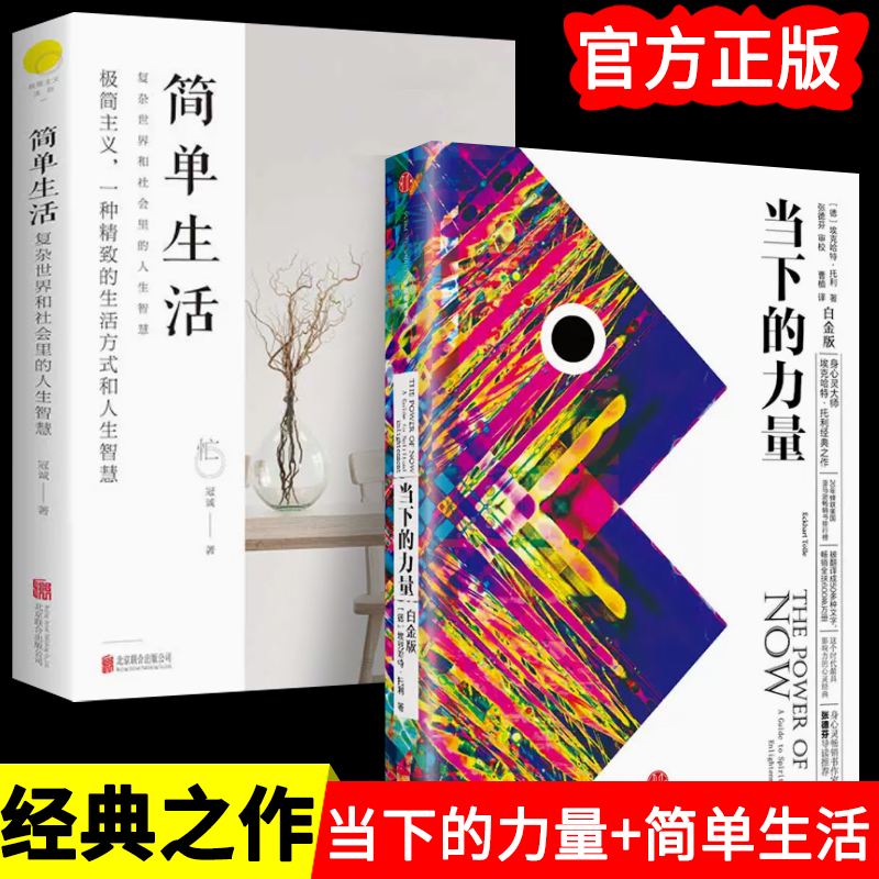 当下的力量 新版白金版 硬皮精装 简单生活人生 埃克哈特·托利著张德芬 活在当下 自我实现励志读物心灵大师经典之作正版包邮书籍