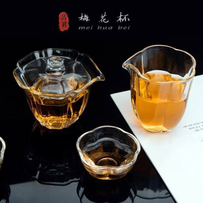 年轻人茶具8件套 功夫茶具套装茶壶泡茶壶器家用玻璃茶水分离杯办