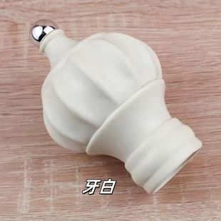 窗帘配件大全窗帘罗马杆头通用堵头装饰头帽艺术封口加厚新老款窗