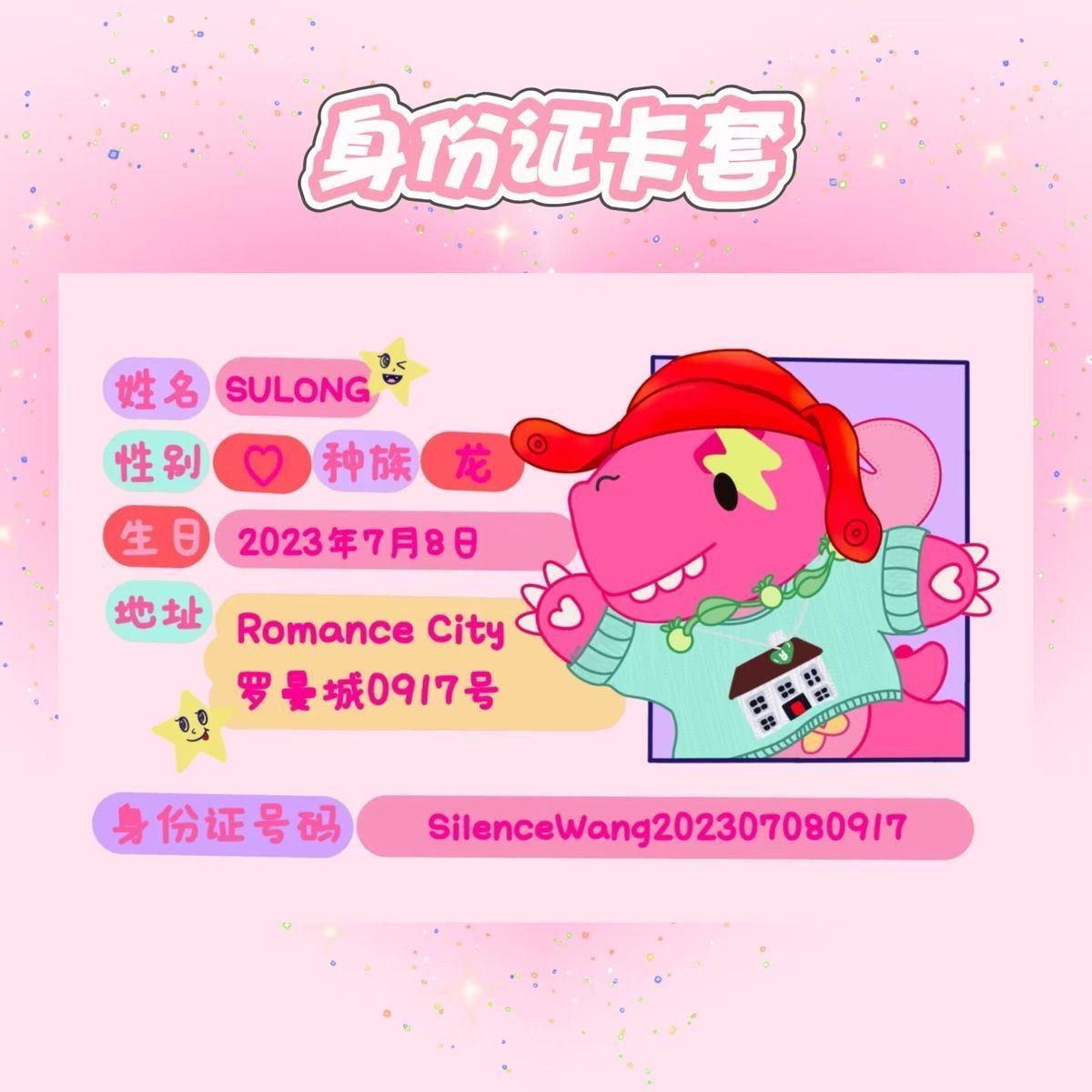 身证件卡套遮挡信息新款