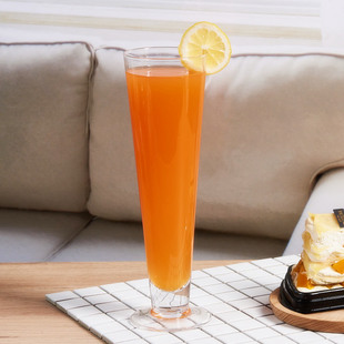 厂家直销玻璃饮料杯子创意透明果汁杯欧式 大容量奶茶店冷饮杯