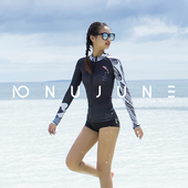 NuJune 潜水服女士分体防晒浮潜泳衣情侣冲浪温泉游泳长袖 水母衣