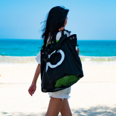 NuJune游泳沙滩包男女户外旅行洗漱专用包收纳大容量网眼防水分离