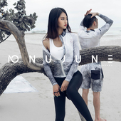 NuJune 潜水服浮潜情侣速干游泳衣 分体冲浪防晒长袖 泳衣女款 男款