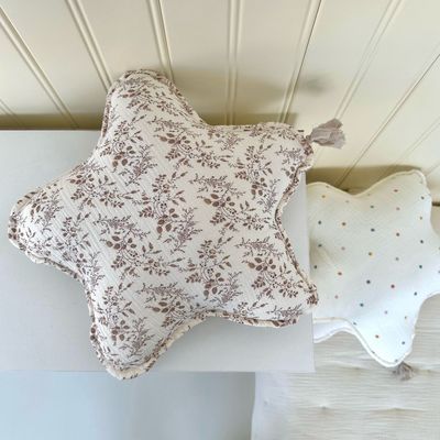 婴儿床装饰ins风靠垫儿童房装饰靠枕全棉纱布婴儿安抚枕超软简约