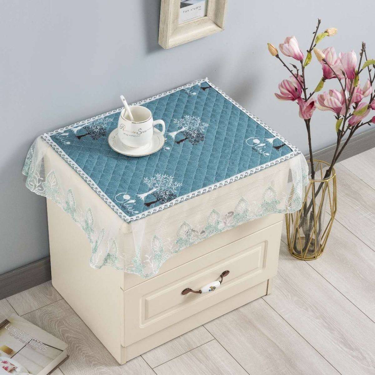 床头柜套罩床头柜盖巾欧式防滑床头柜盖布垫床头柜防尘巾(买一赠,居家布艺,床头柜盖布,淘宝优惠券,粉丝福利购,淘宝优惠卷