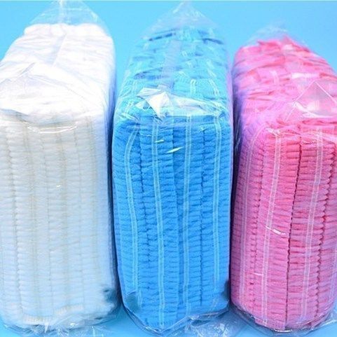 女士厨房专用帽子一次性帽子女厨房厨师防尘帽透气头套工作无纺布