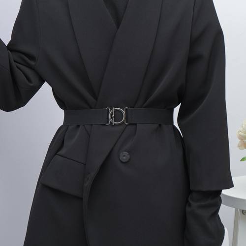 羽绒服专用腰带有弹力女