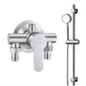 304不锈钢冷热混水阀明装 热水器开关混合阀浴室洗澡 淋浴水龙头