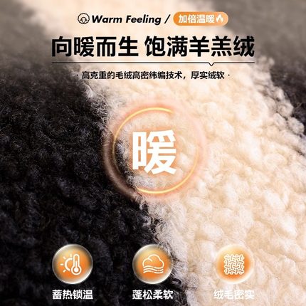 羊羔绒沙发垫秋冬防滑高级感毛绒坐垫子四季通用新款盖布套罩