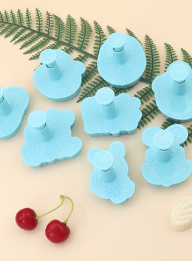 复活节系列卡通塑料模具小兔子仿真蛋糕装饰用品diy烘焙套装模具