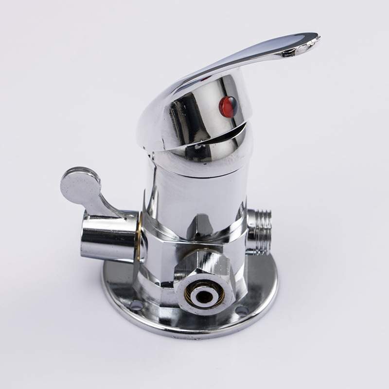 太阳能热水器混水阀明装淋浴混合阀冷热开关卫生间带上水阀配件