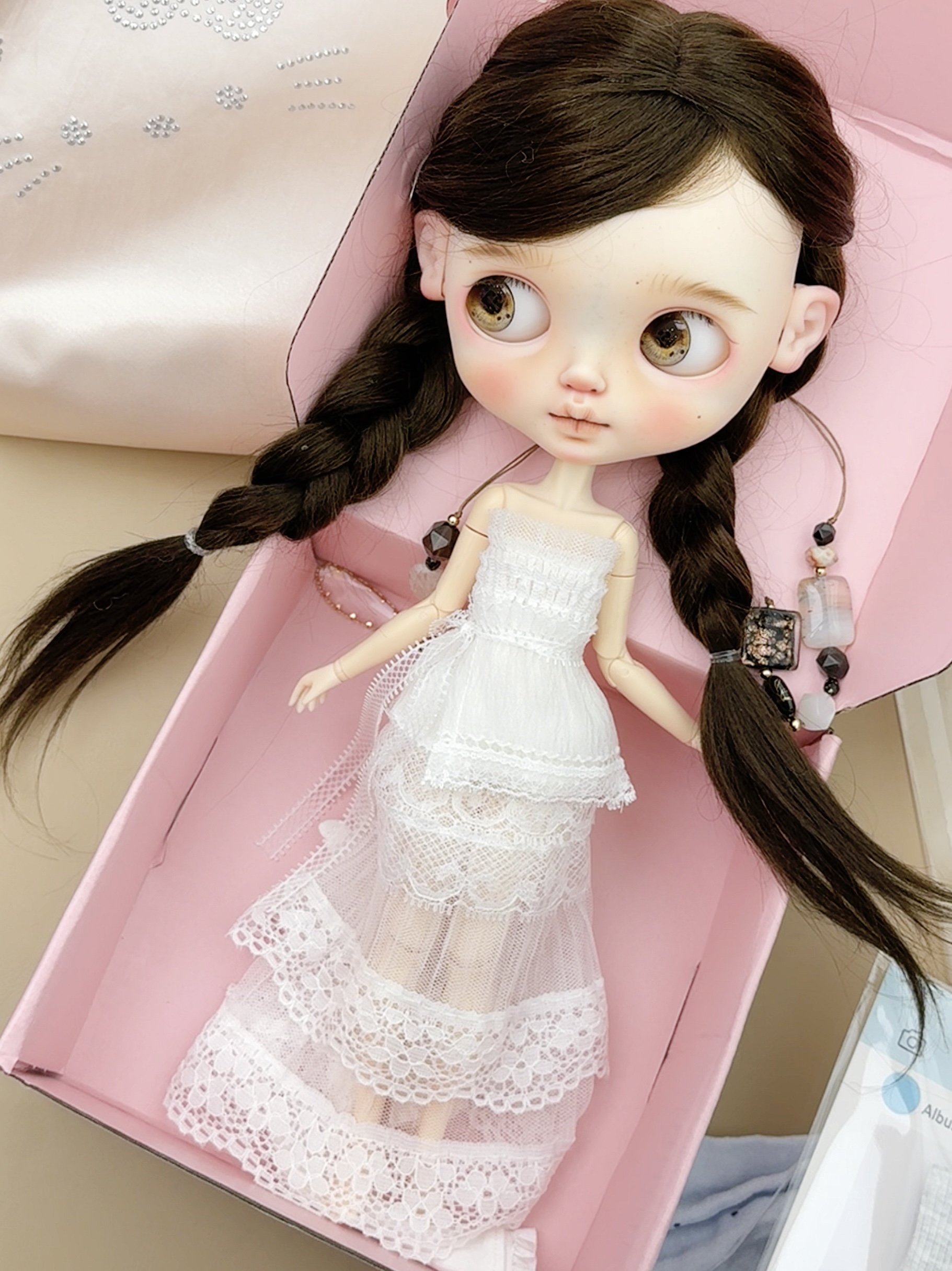 现货Blythe小布娃衣套装ob24、ob22、AZ素体蓝豆豆可穿六分娃衣