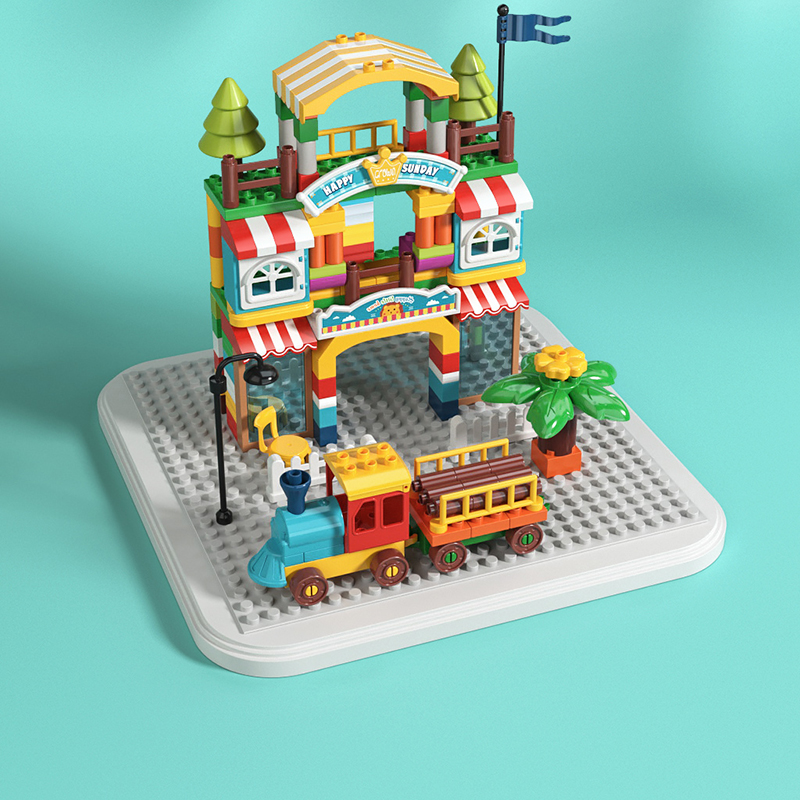 费乐大颗粒儿童益智力拼装积木