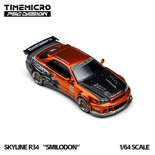 壹号站台|TM1:64 尼桑 R34 Eastsiderz 致敬款 仿真合金模型摆件