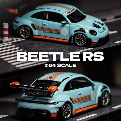 壹号站台|TM & PSC 甲壳虫RS 乐富门 海湾蓝 Beetle仿真合金模型
