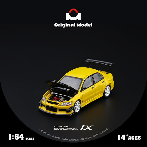 预售-壹号站台|OM1:64 三菱EVO 9代 开盖版 合金汽车仿真模型