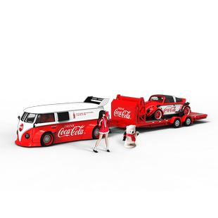 壹号站台|CC1:64 大众T1面包车 甲壳虫 可口可乐仿真合金汽车模型