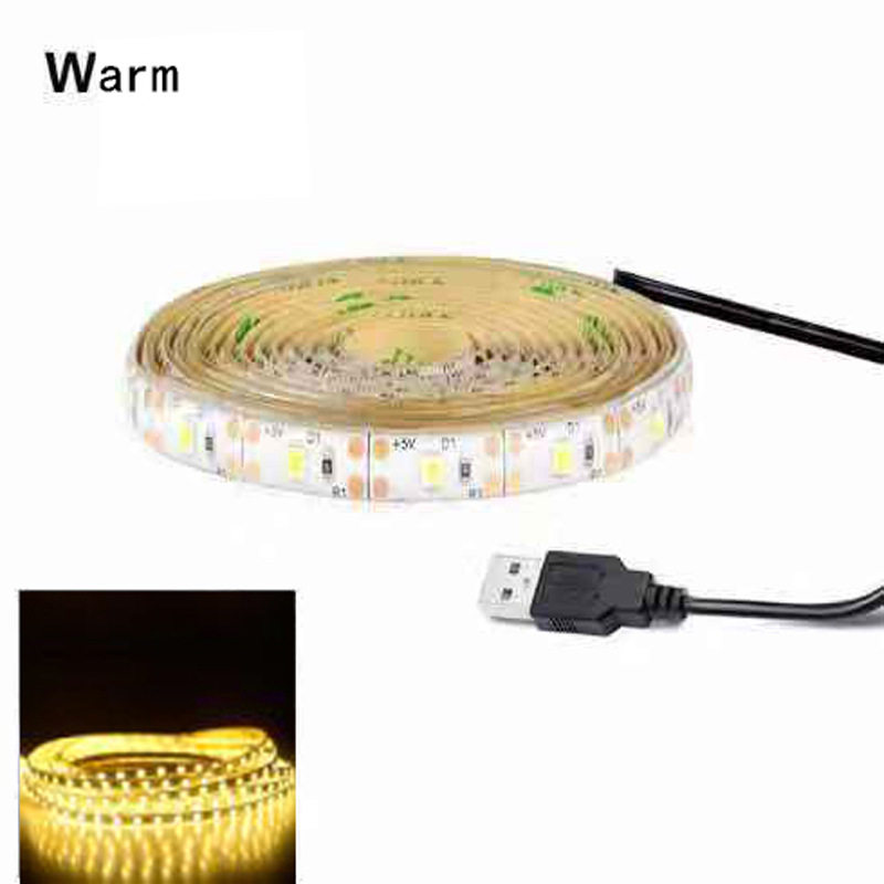 工厂现货发光地摊灯usb裸板led2835灯带5V电视TV背景灯带灯条