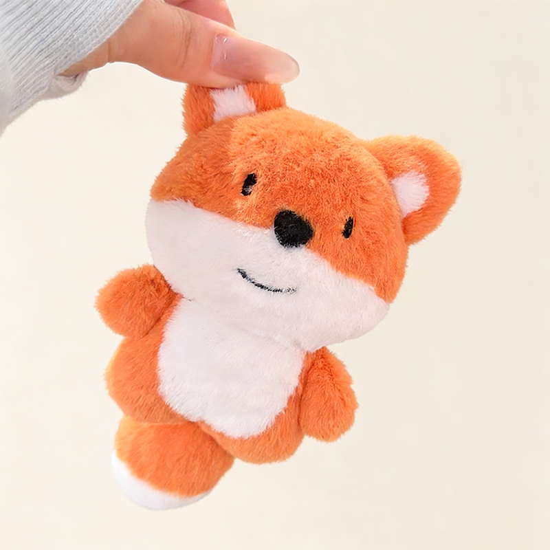 噜噜晓明星同款小狐狸可录音发声小兔子玩偶挂件毛绒钥匙扣礼物女