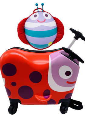 瑞士Oops潮娃出行旅游套装:儿童骑行拉杆箱+超轻书包儿童小背包