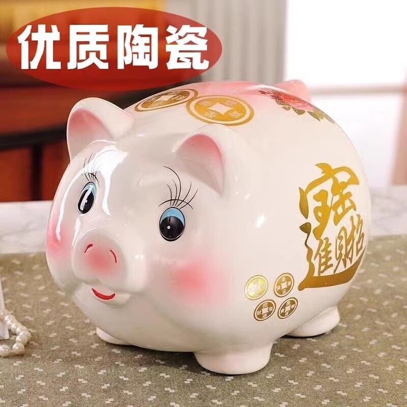 存钱罐2025年新款祇进不出储蓄储钱储存罐儿童男孩女孩款陶瓷猪猪